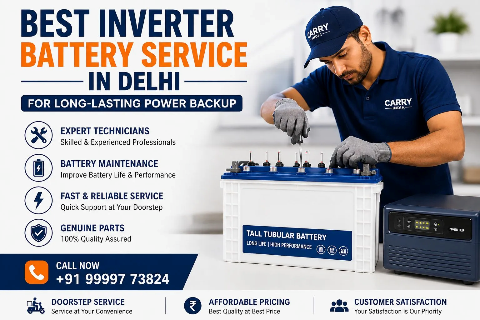 Best Inverter Battery Service In Delhi for Long-Lasting Power Backup